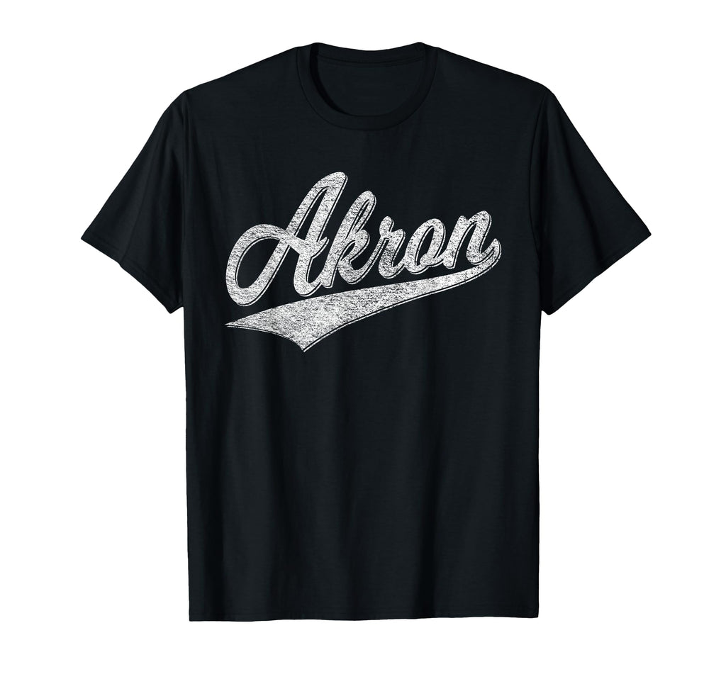 Akron Ohio Varsity Script Sports T-Shirt - Casual Everyday Wear Unisex - T-Shirt, Sweatshirt, Hoodie