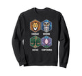 Four Stoic Virtues Daily Meditation Sweatshirt - Graphic Print Unisex - T-Shirt, Sweatshirt, Hoodie