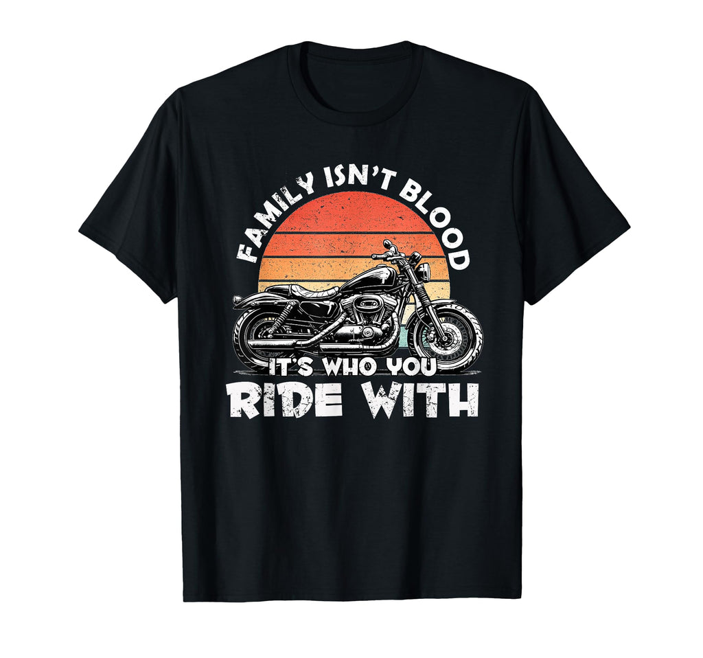 Biker Family Ride Motorcycle Sunset T-Shirt - Trendy Graphic Men Women - T-Shirt, Sweatshirt, Hoodie