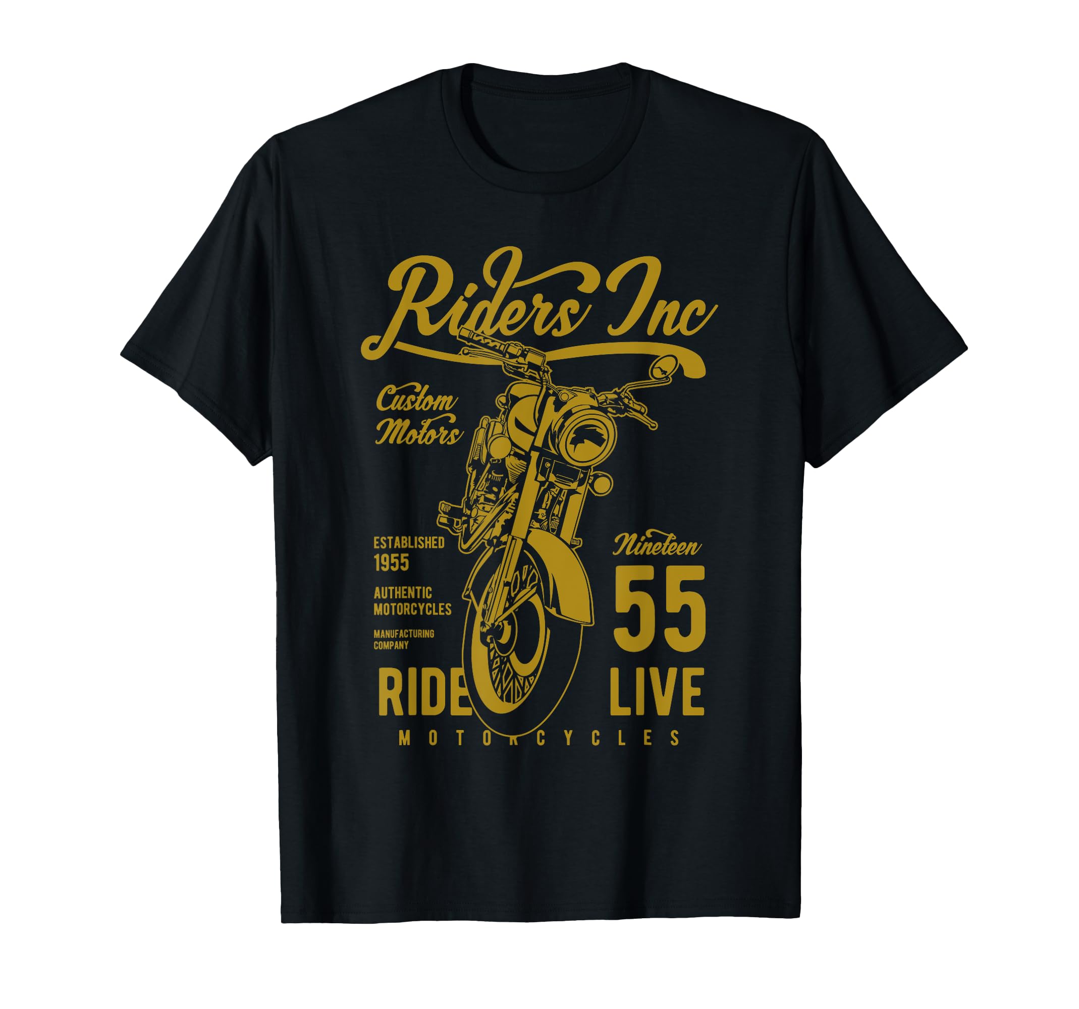 Riders Inc 1955 Motorcycle T-Shirt - Minimalist Print Unisex - T-Shirt, Sweatshirt, Hoodie