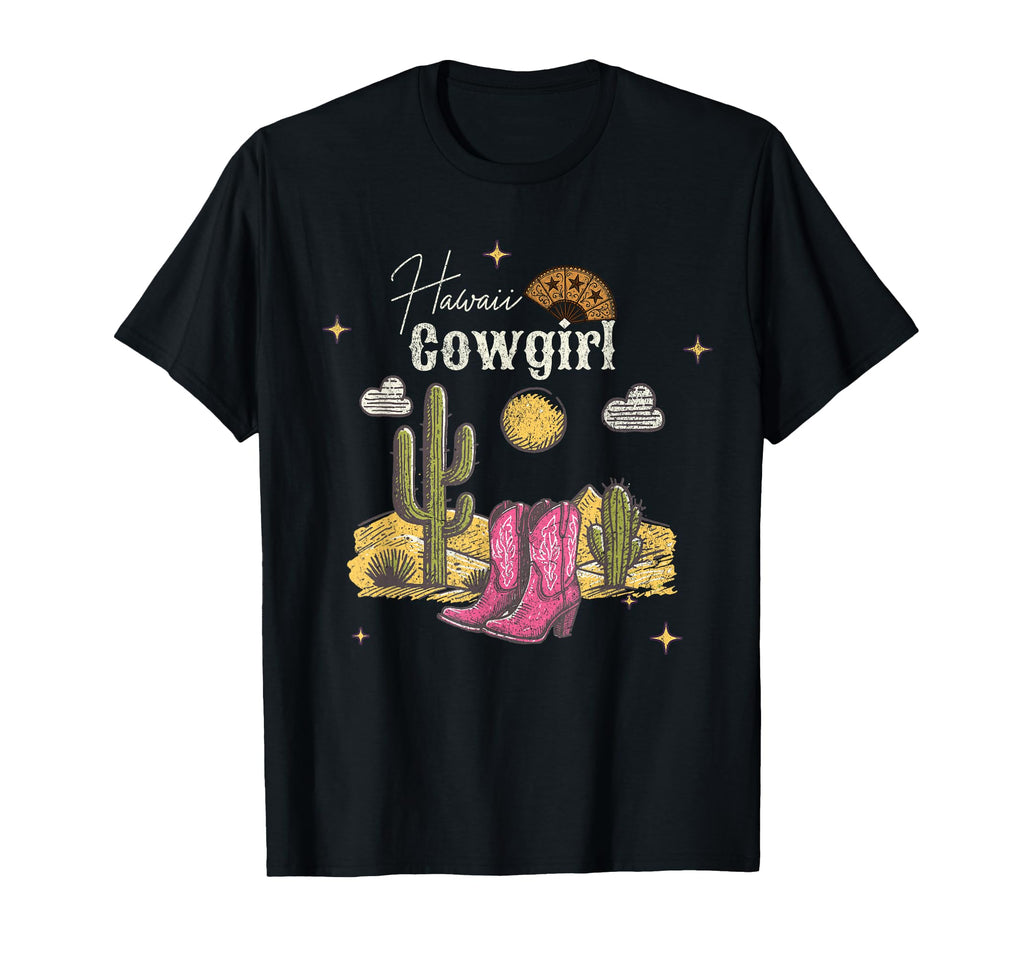 Hawaii Hi Cowgirl Cowboy Fan T-Shirt - Casual Everyday Wear Men Women - T-Shirt, Sweatshirt, Hoodie