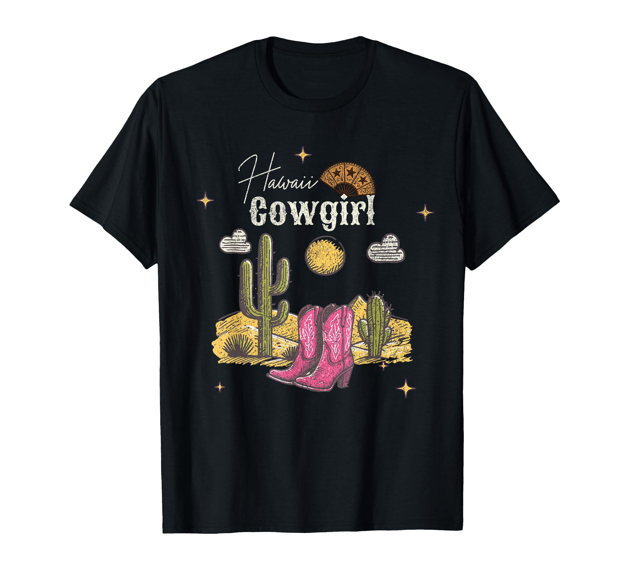 Hawaii Hi Cowgirl Cowboy Fan T-Shirt - Casual Everyday Wear Men Women - T-Shirt, Sweatshirt, Hoodie