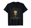 Cowboy Skull Rodeo Western T-Shirt - Aesthetic Graphic for Adults - T-Shirt, Sweatshirt, Hoodie
