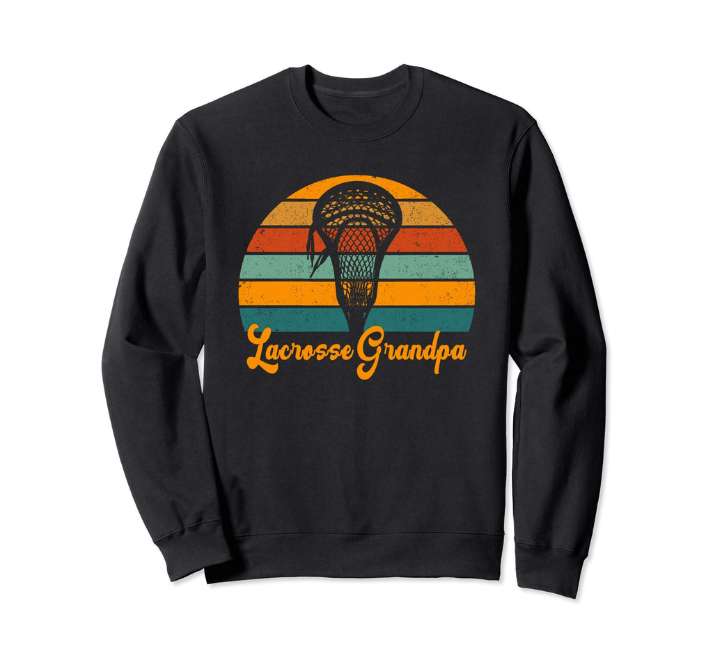 Lacrosse Grandpa Sunset Sweatshirt - Casual Everyday Wear for Adults - T-Shirt, Sweatshirt, Hoodie