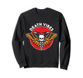 Death Vibes Moth Tattoo American Sweatshirt - Casual Everyday Wear Unisex - T-Shirt, Sweatshirt, Hoodie