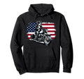 Patriotic Pitbull Motorcycle Hoodie - Streetwear Style Men Women - T-Shirt, Sweatshirt, Hoodie