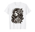 Gypsy Lady Tattoo T-Shirt - Minimalist Print Men Women - T-Shirt, Sweatshirt, Hoodie