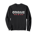 Odense Denmark 70S 80S Type Flag Sweatshirt - Trendy Graphic Men Women - T-Shirt, Sweatshirt, Hoodie