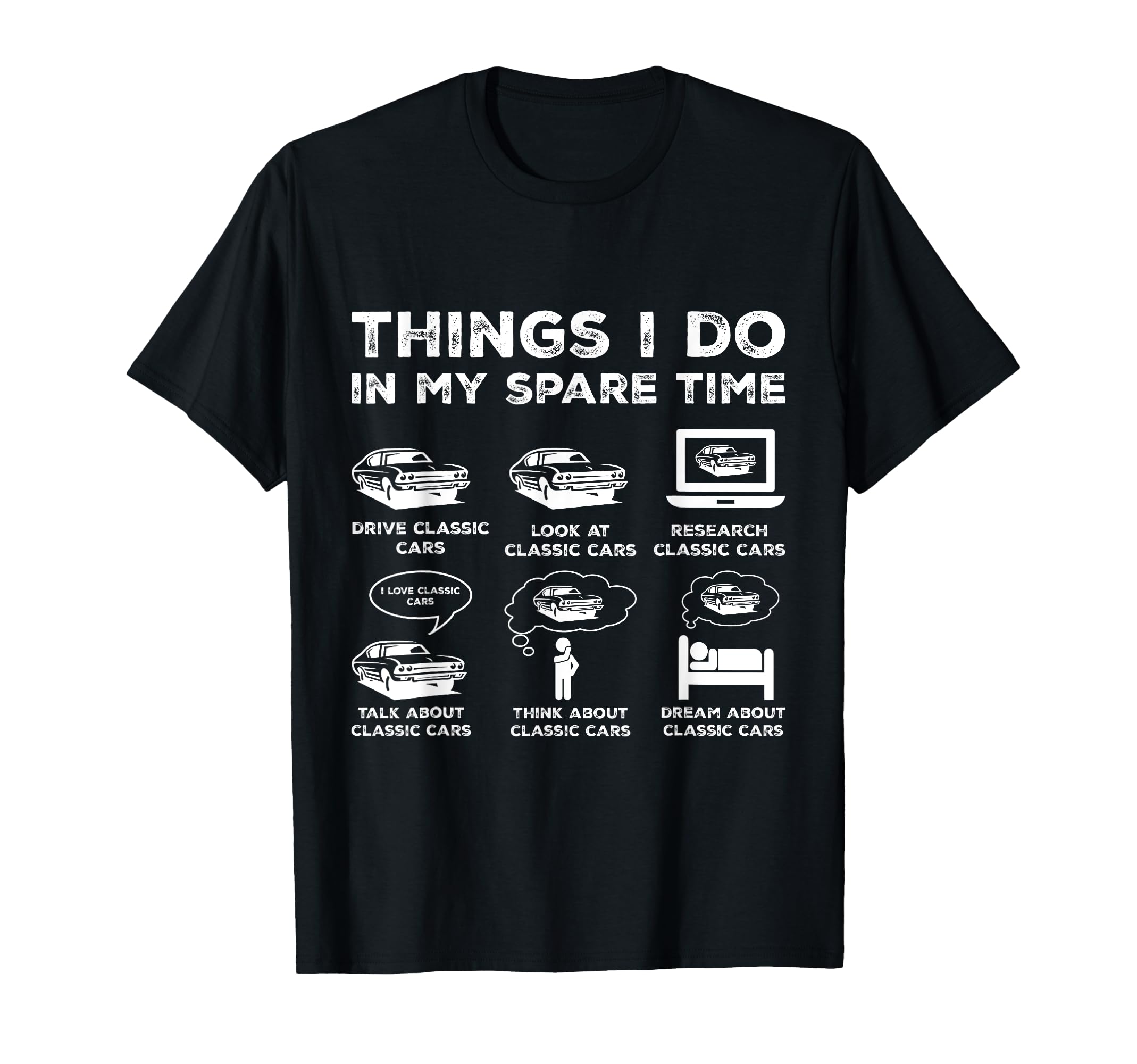 Things I Do My Spare Time Car Enthusiast T-Shirt - Unique Graphic Unisex - T-Shirt, Sweatshirt, Hoodie