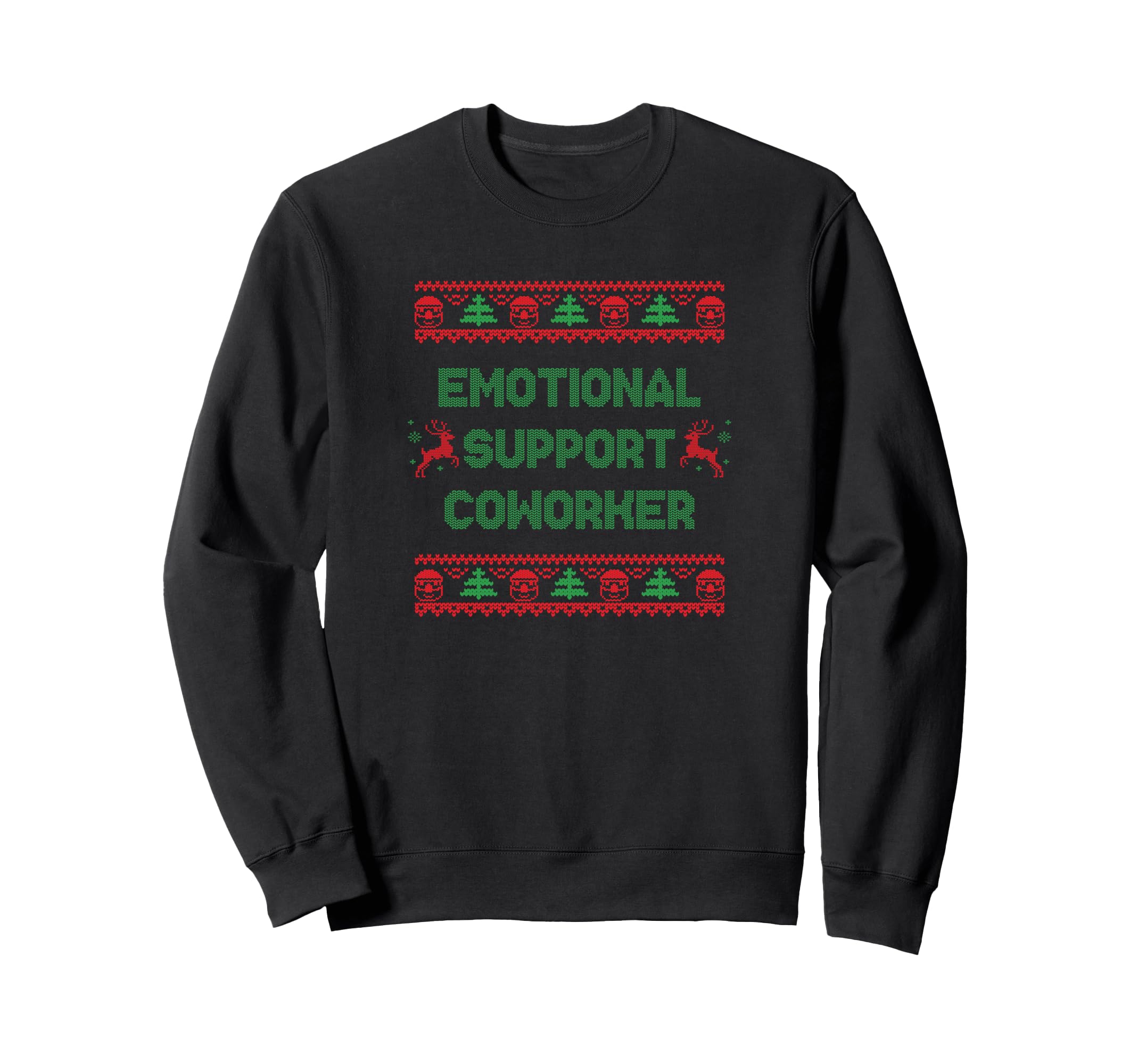 Emotional Support Coworker Funny Sweatshirt - Minimalist Print Men Women - T-Shirt, Sweatshirt, Hoodie