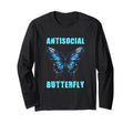 Antisocial Butterfly T-Shirt - Graphic Print Men Women - T-Shirt, Sweatshirt, Hoodie