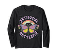 Antisocial Butterfly Groovy T Introvert T-Shirt - Novelty Apparel Unisex - T-Shirt, Sweatshirt, Hoodie