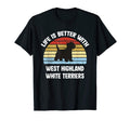 West Highland White Terrier Dog T-Shirt - Aesthetic Graphic Men Women - T-Shirt, Sweatshirt, Hoodie