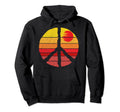 Peace Sign Distressed Sunset Peace Hoodie - Unique Graphic Unisex - T-Shirt, Sweatshirt, Hoodie