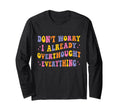 Dont Worry I Already Overthought T-Shirt - Aesthetic Graphic Unisex - T-Shirt, Sweatshirt, Hoodie