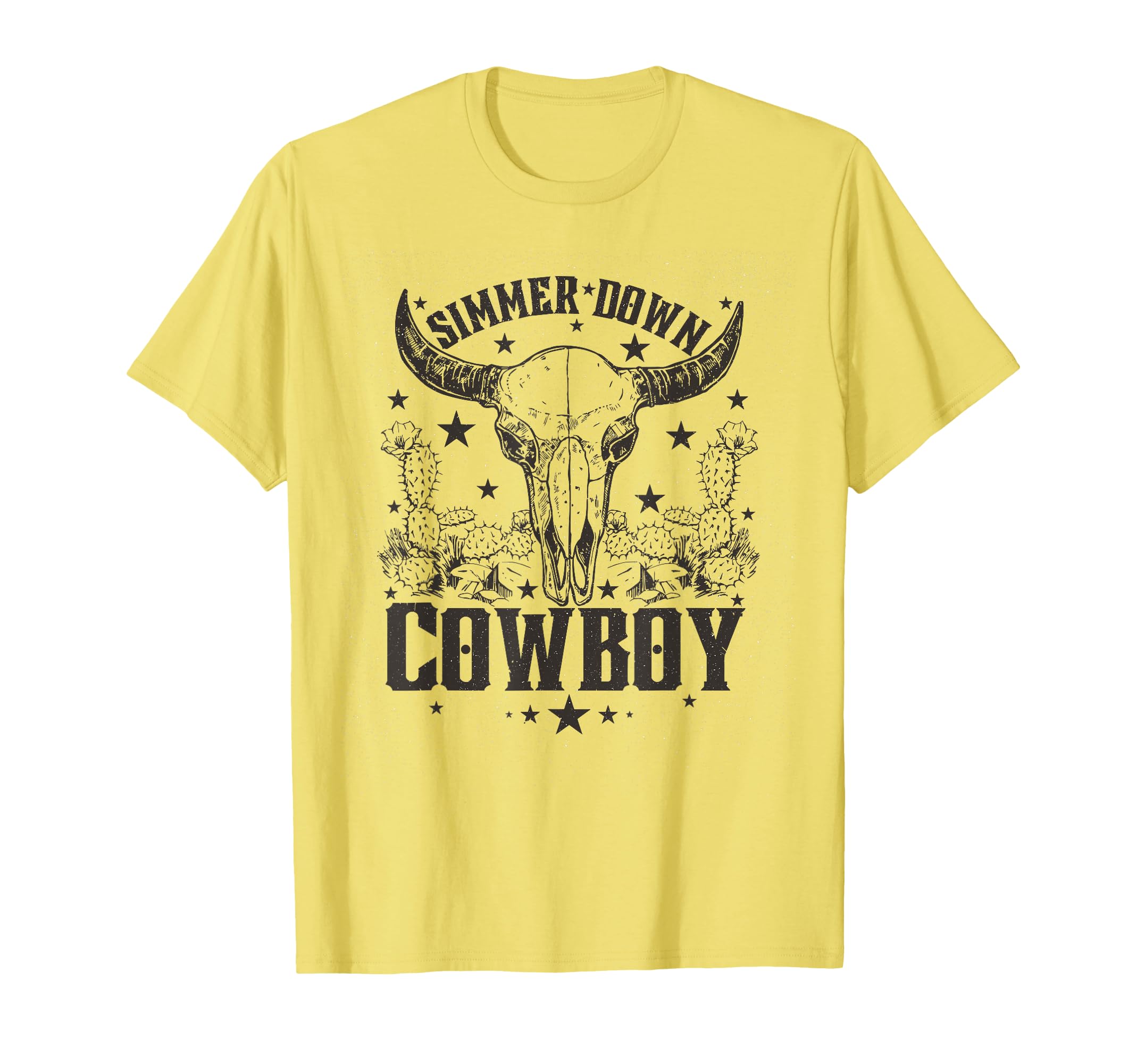 Simmer Down Cowboy Cowboy Lover T-Shirt - Custom Art Print Unisex - T-Shirt, Sweatshirt, Hoodie