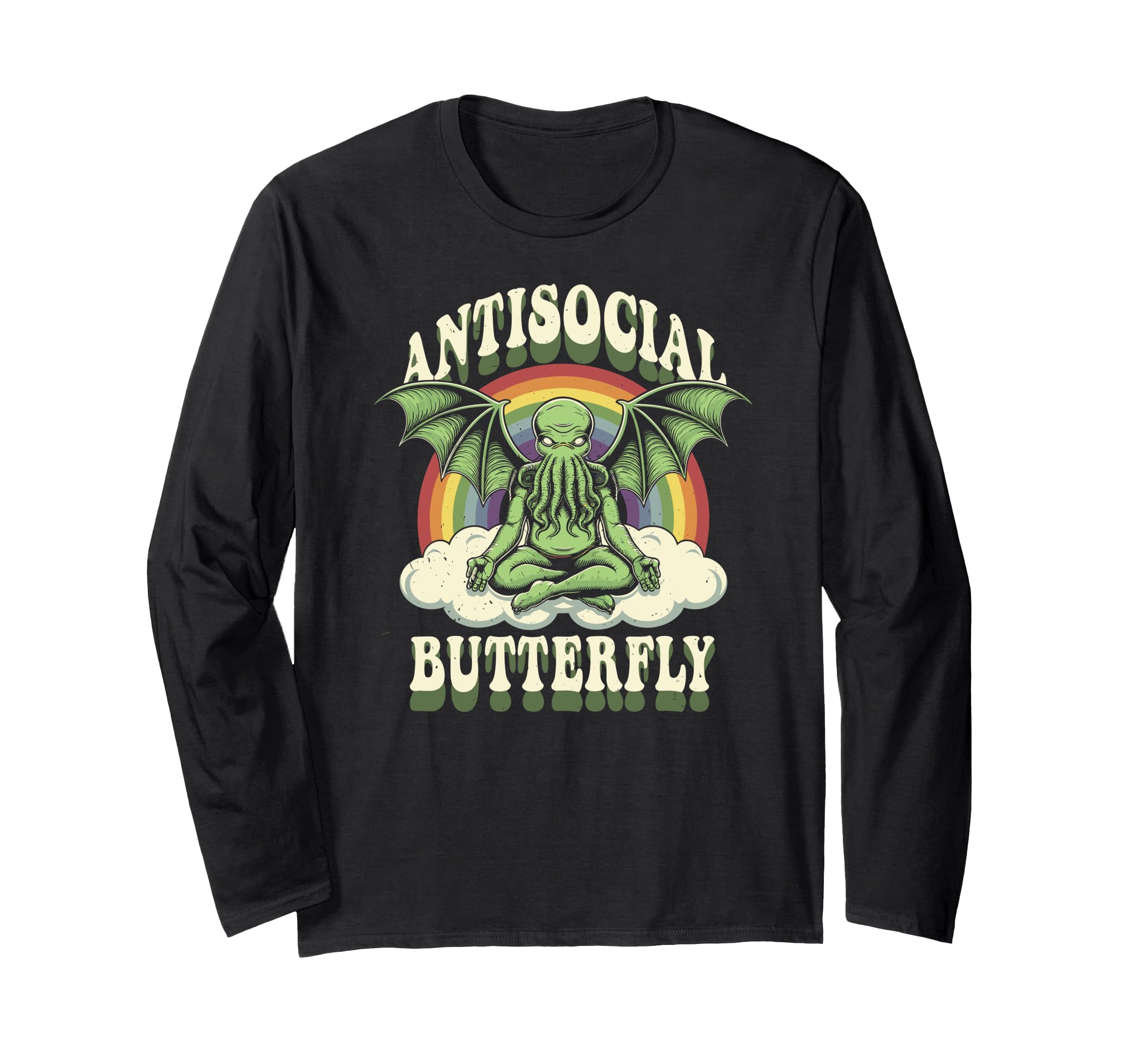Cthulhu Antisocial Butterfly Cthulhu T-Shirt - Minimalist Print for Adults - T-Shirt, Sweatshirt, Hoodie