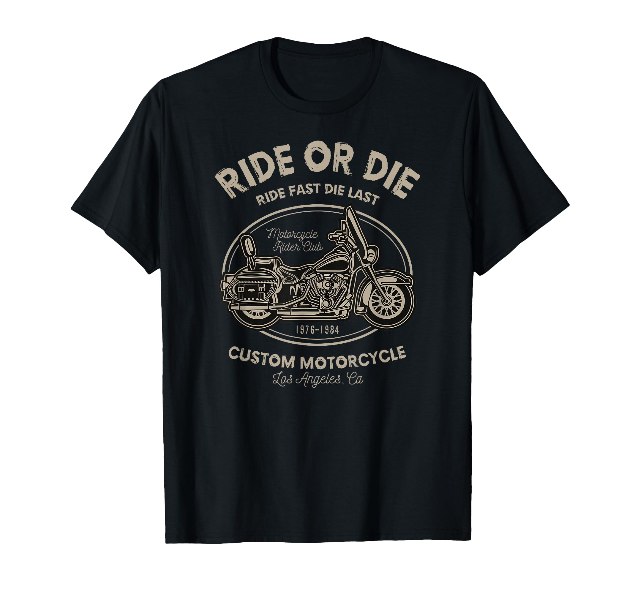 Ride Or Die Custom Motorcycle T-Shirt - Minimalist Print Men Women - T-Shirt, Sweatshirt, Hoodie