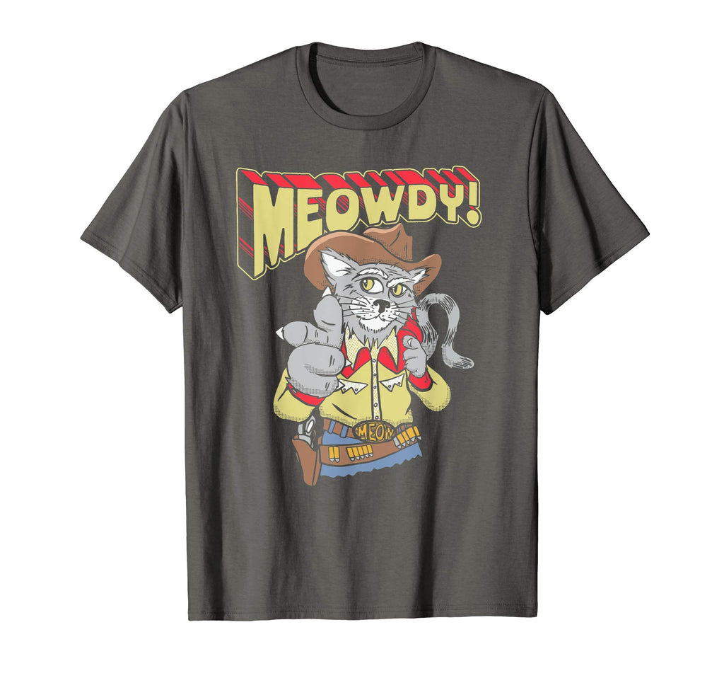 Meowy Partner Funny Cowboy Cat T-Shirt - Custom Art Print for Adults - T-Shirt, Sweatshirt, Hoodie
