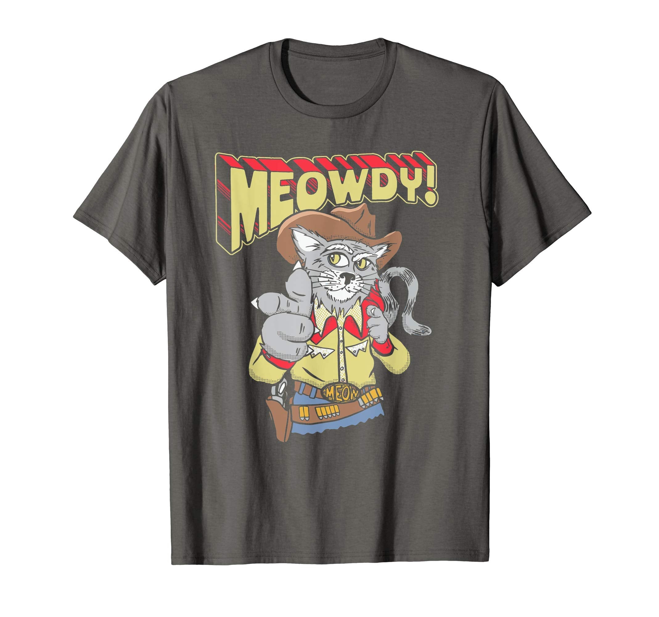 Meowy Partner Funny Cowboy Cat T-Shirt - Custom Art Print for Adults - T-Shirt, Sweatshirt, Hoodie
