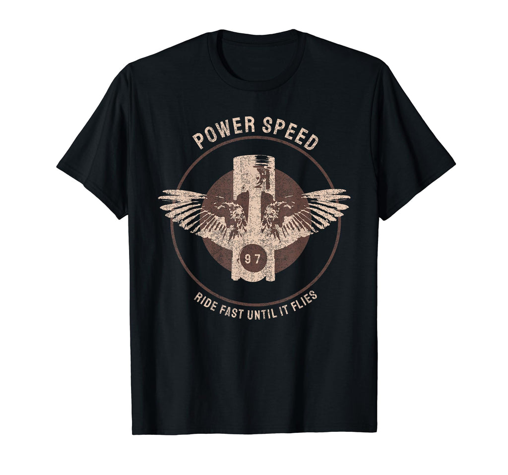 American Motorcycle Biker Distress T-Shirt - Custom Art Print for Adults - T-Shirt, Sweatshirt, Hoodie