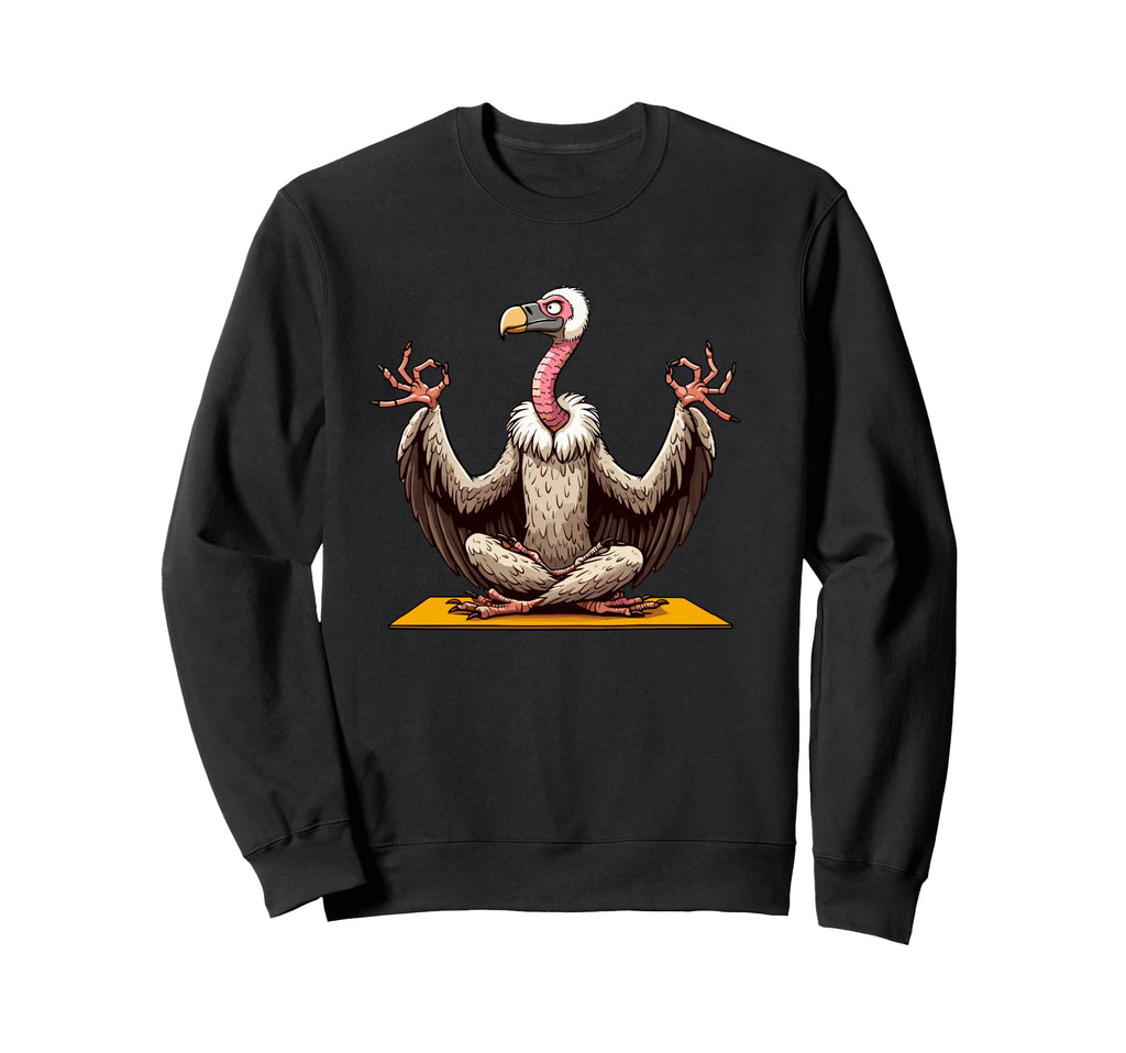 Meditation Vulture Yoga Pose Sweatshirt - Streetwear Style Men Women - T-Shirt, Sweatshirt, Hoodie