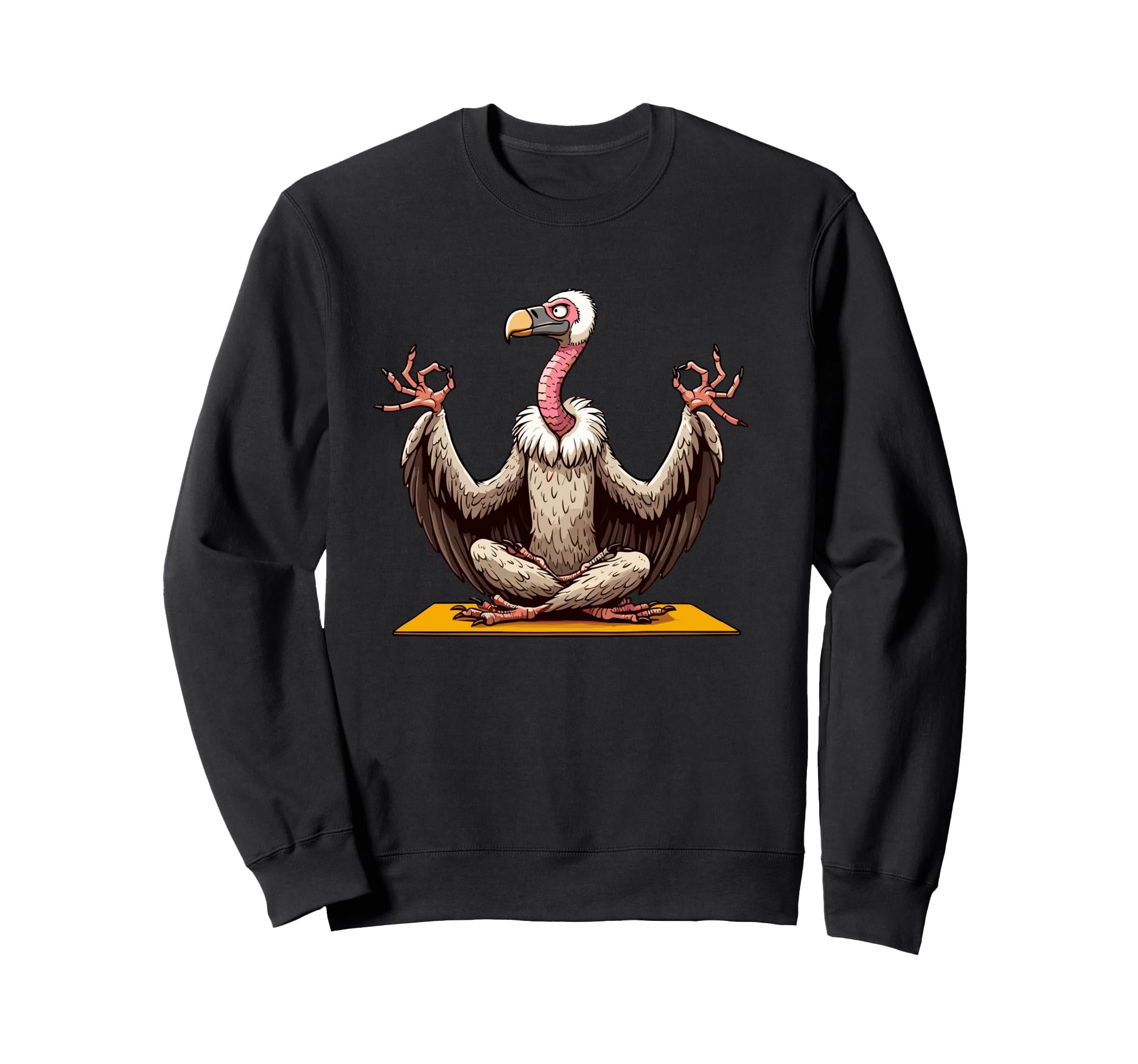 Meditation Vulture Yoga Pose Sweatshirt - Streetwear Style Men Women - T-Shirt, Sweatshirt, Hoodie