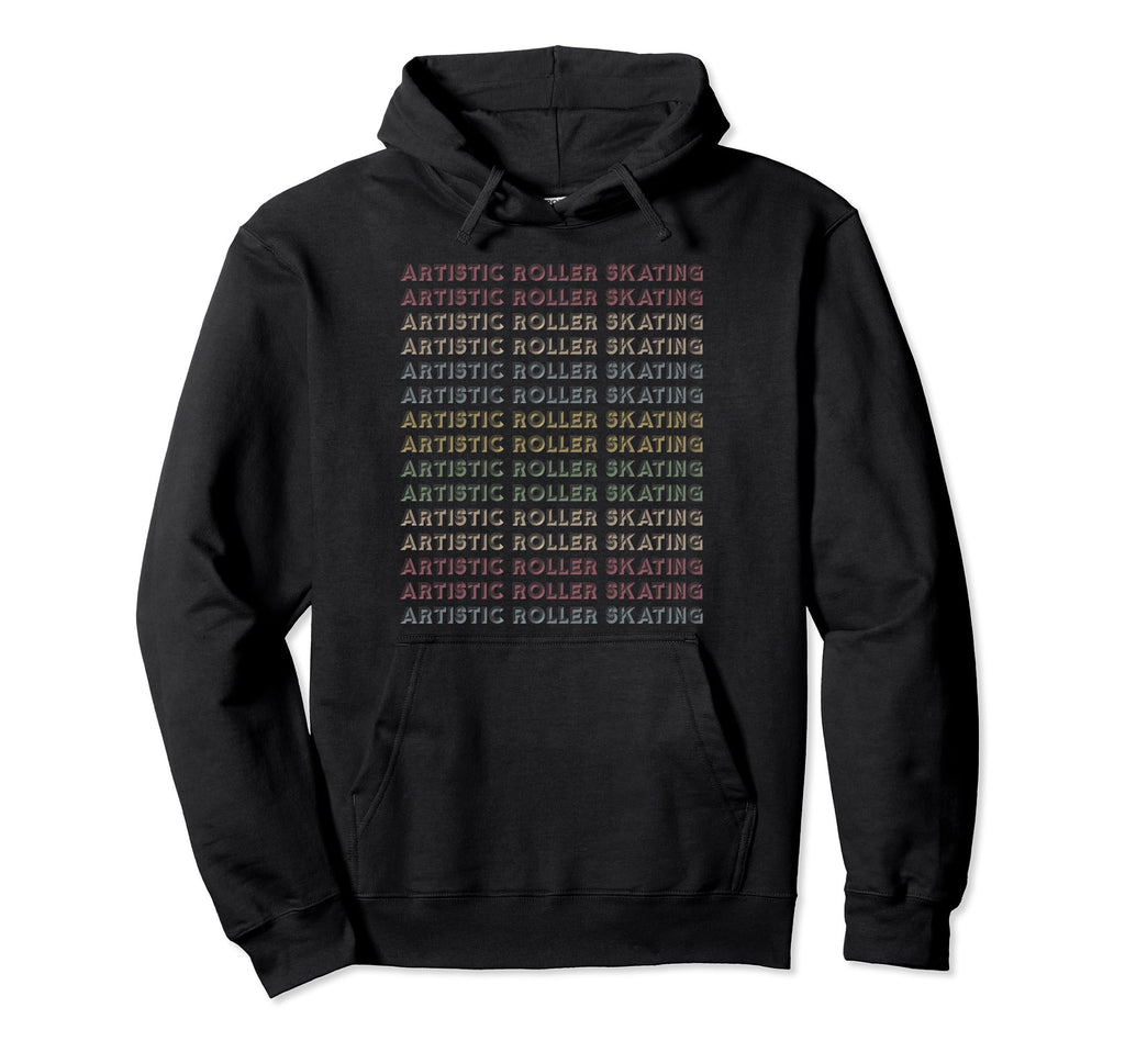 Artistic Roller Skating Repetitive Hoodie - Novelty Apparel Unisex - T-Shirt, Sweatshirt, Hoodie
