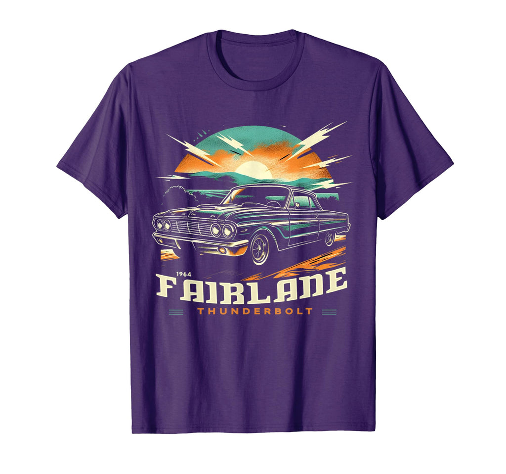 1964 64 Fairlane Car T-Shirt - Fun Novelty Design for Adults - T-Shirt, Sweatshirt, Hoodie