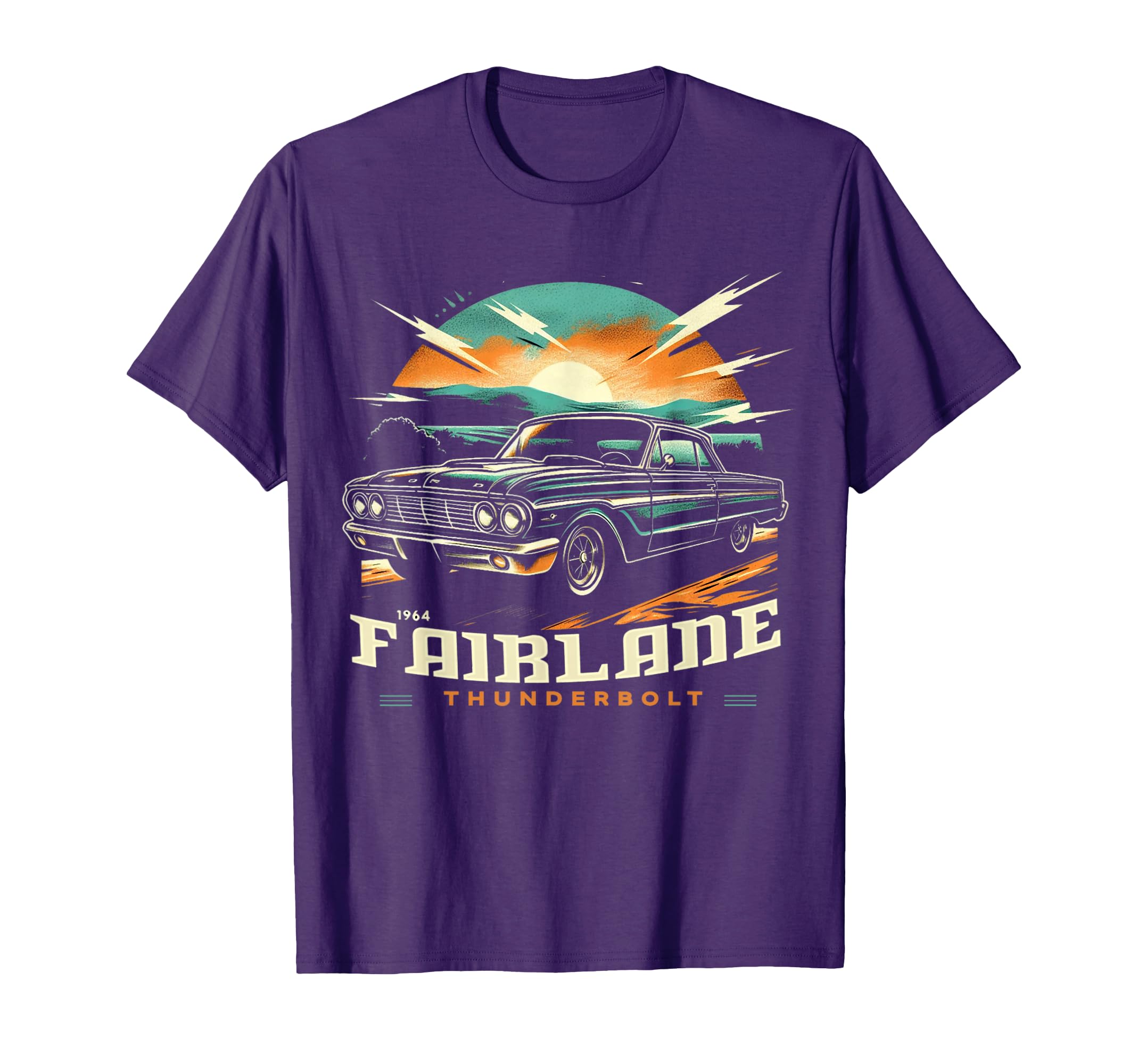 1964 64 Fairlane Car T-Shirt - Fun Novelty Design for Adults - T-Shirt, Sweatshirt, Hoodie
