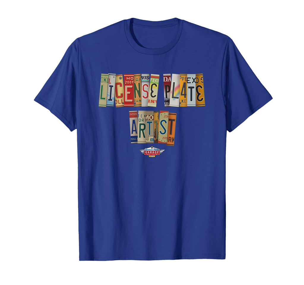 License Plate Artist T-Shirt - Custom Art Print Men Women - T-Shirt, Sweatshirt, Hoodie