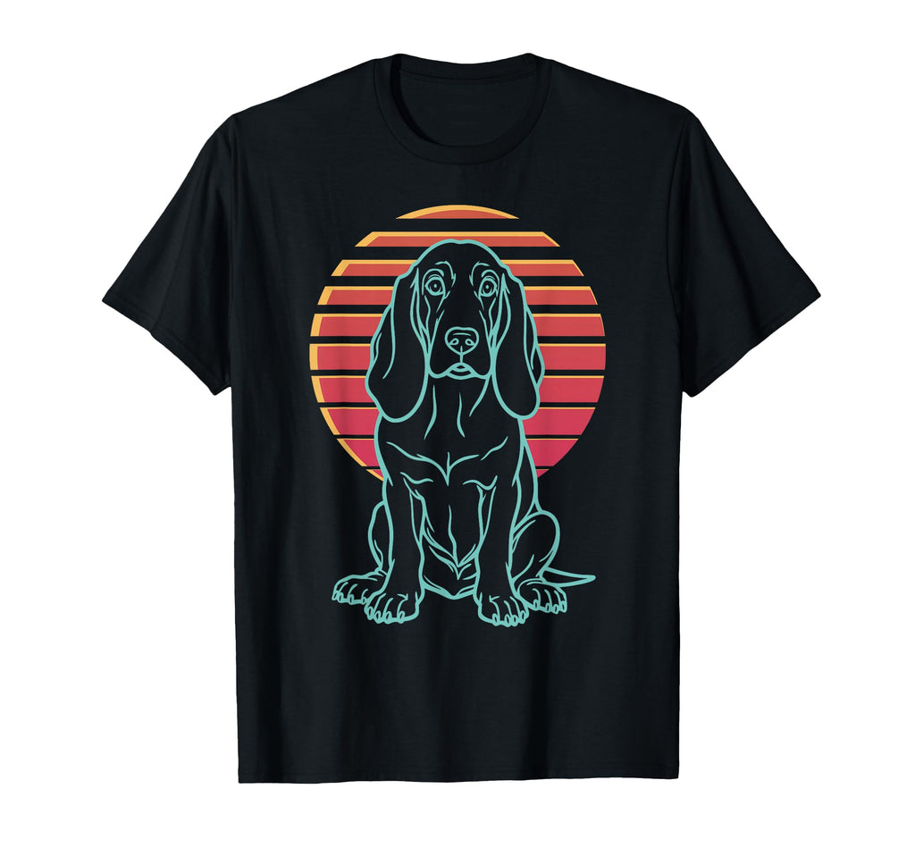 Basset Hound Lover Dog Owner Synthwave 80S T-Shirt - Unique Graphic Unisex - T-Shirt, Sweatshirt, Hoodie
