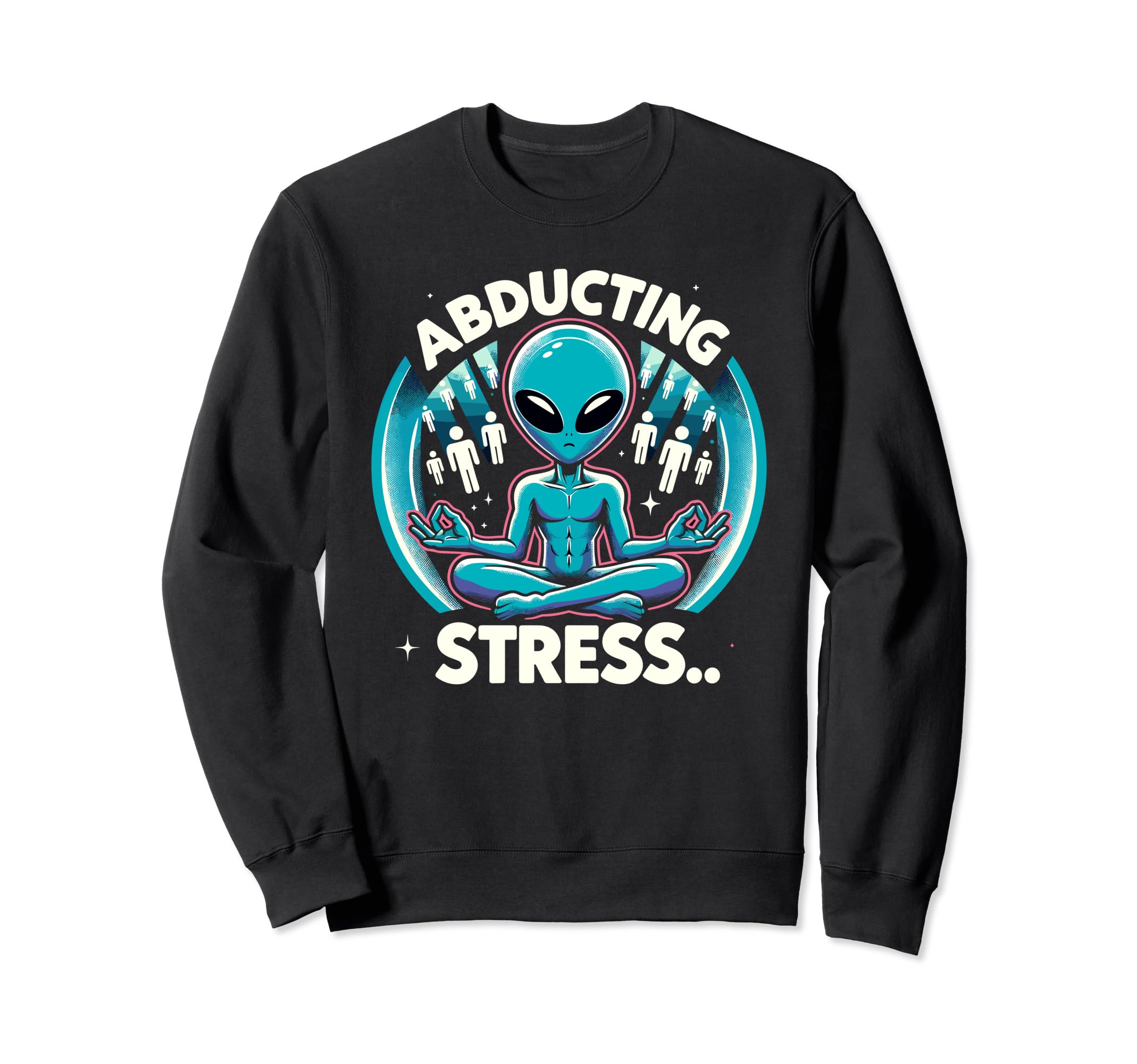 Ghost Monster Meditation Sweatshirt - Streetwear Style for Adults - T-Shirt, Sweatshirt, Hoodie