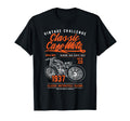 Cafe Racer Motorcycle Distressed T-Shirt - Minimalist Print Men Women - T-Shirt, Sweatshirt, Hoodie