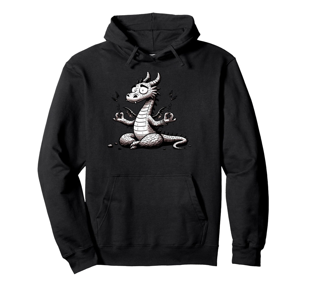 Meditation Dragon Yoga Pose Relaxing Hoodie - Custom Art Print for Adults - T-Shirt, Sweatshirt, Hoodie