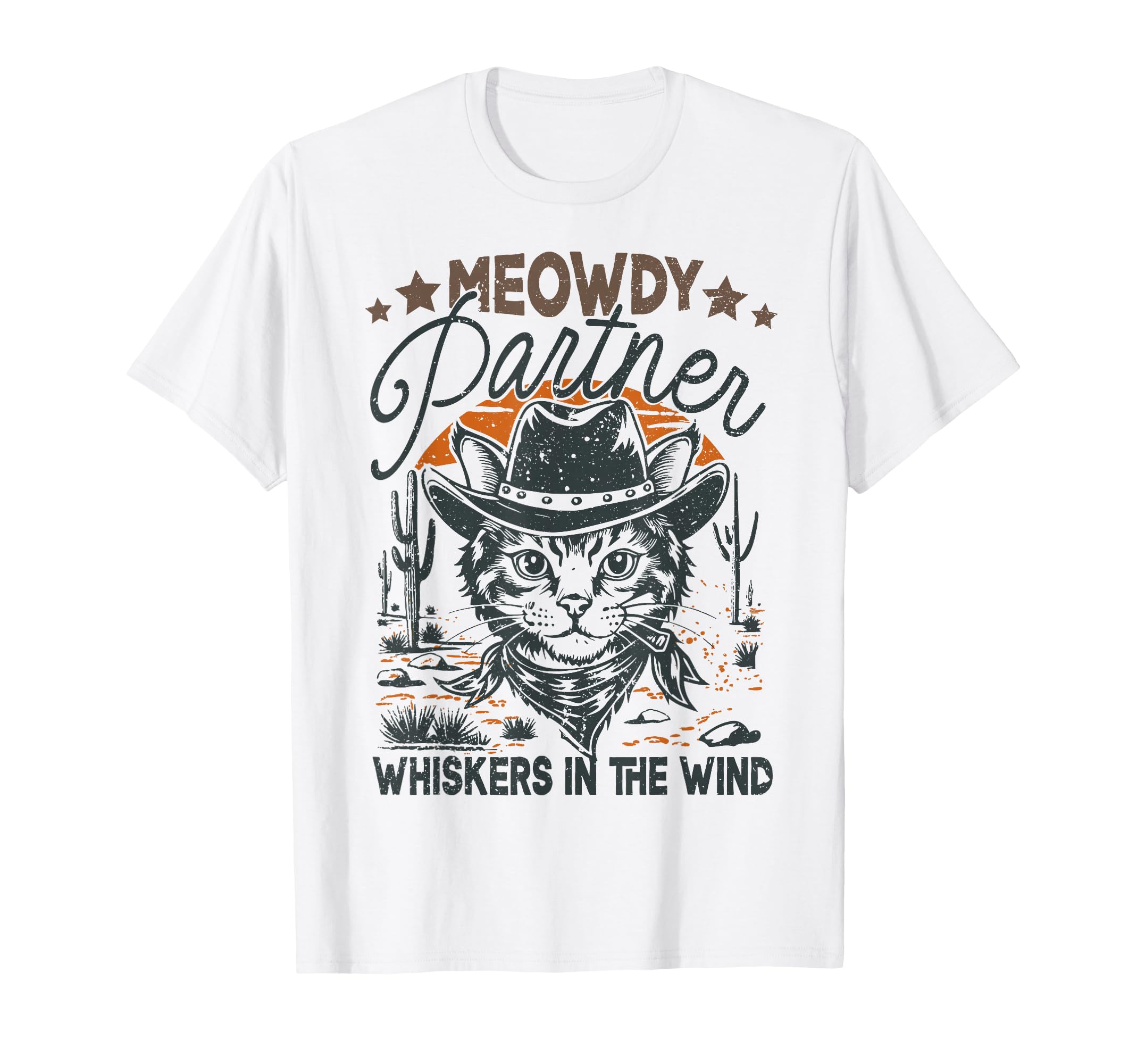 Meowdy Partner Cowboy Cat T-Shirt - Streetwear Style Unisex - T-Shirt, Sweatshirt, Hoodie