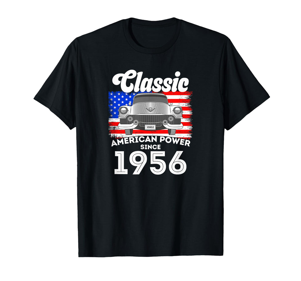 American Power Since 1956 Car T-Shirt - Minimalist Print for Adults - T-Shirt, Sweatshirt, Hoodie