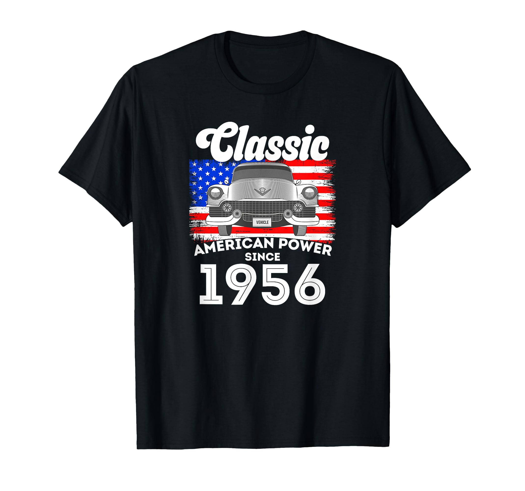 American Power Since 1956 Car T-Shirt - Minimalist Print for Adults - T-Shirt, Sweatshirt, Hoodie