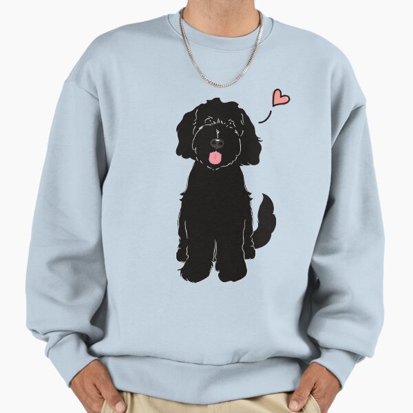 LOVE Black Goldendoodle Dog - Adult & Kids T-Shirts, Sweatshirts & Hoodies apparel design preview 1