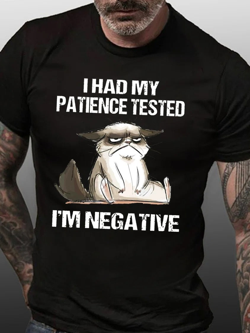 I Had My Patience Tested Print Men Slogan - Adult & Kids T-Shirts, Sweatshirts & Hoodies apparel design preview 2