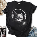 Headphones Cat - Adult & Kids T-Shirts, Sweatshirts & Hoodies apparel design preview 1