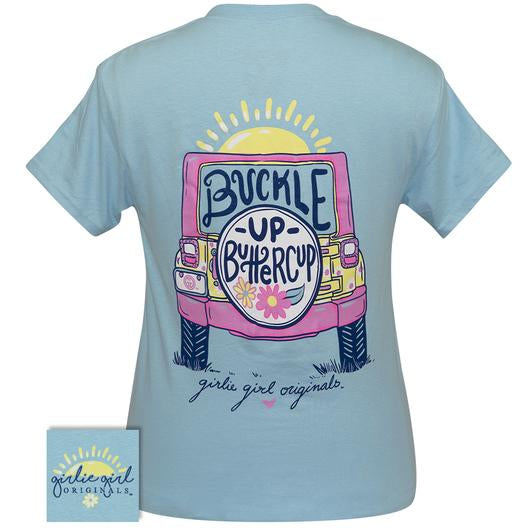 Girlie Girl Originals Preppy Buckle Up Buttercup - Adult & Kids T-Shirts, Sweatshirts & Hoodies apparel design preview 2