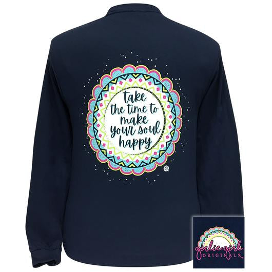 Girlie Girl Originals Preppy Make Your Soul Happy - Adult & Kids T-Shirts, Sweatshirts & Hoodies apparel design preview 1