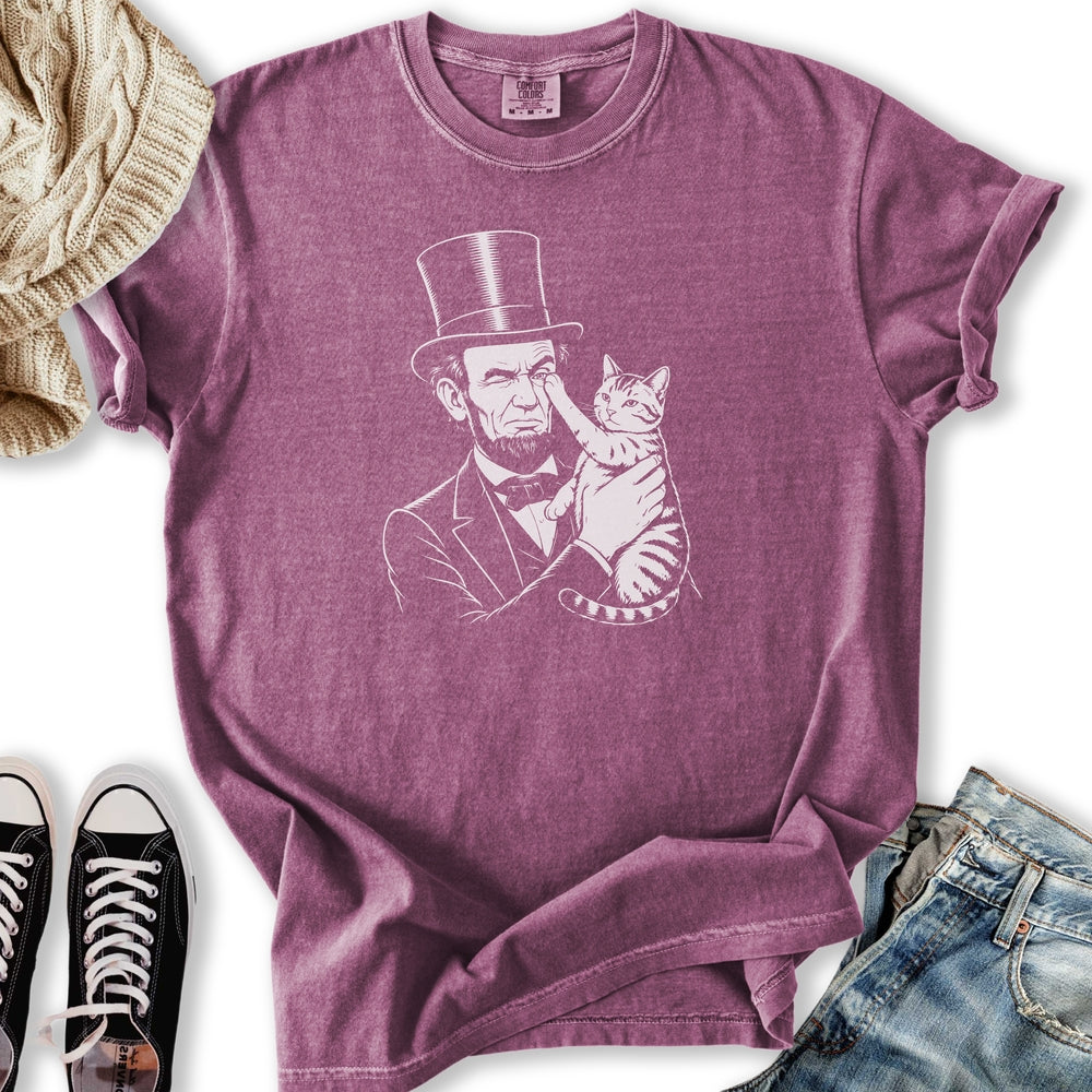 Lincoln Cat - Adult & Kids T-Shirts, Sweatshirts & Hoodies apparel design preview 2