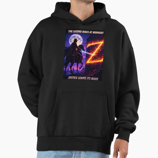 Midnight Mark of Justice Neon Zorro Comic Legend - Adult & Kids T-Shirts, Sweatshirts & Hoodies apparel design preview 1