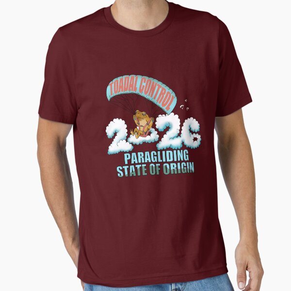 2026 Paragliding State of Origin QLD CANE TOADS - Adult & Kids T-Shirts, Sweatshirts & Hoodies apparel design preview 1