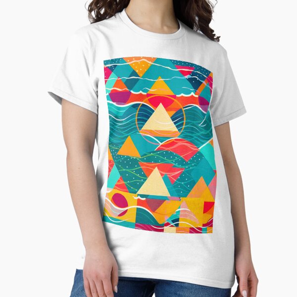 Abstract Mountains and River - Adult & Kids T-Shirts, Sweatshirts & Hoodies apparel design preview 1