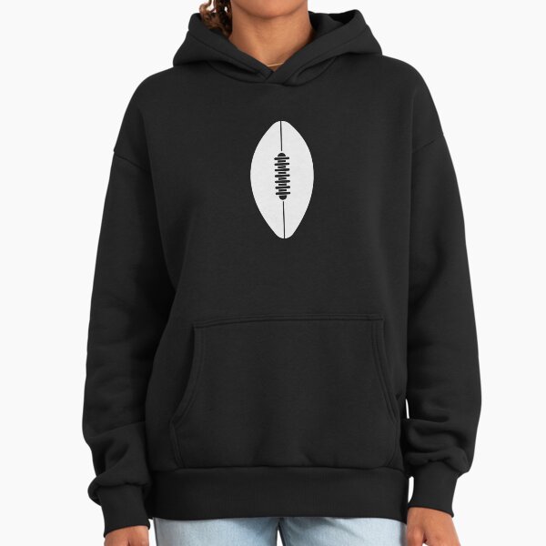 White Simple American Football Ball - Adult & Kids T-Shirts, Sweatshirts & Hoodies apparel design preview 1