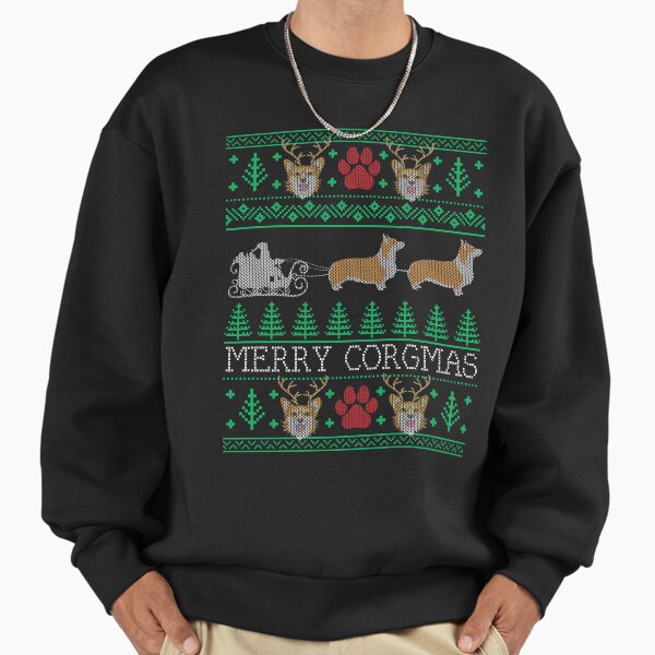 Title:- Funny Corgi Dog Lover Owner Ugly Christmas - Adult & Kids T-Shirts, Sweatshirts & Hoodies apparel design preview 1