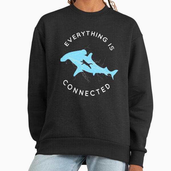 Everything is Connected Cat Shark - Adult & Kids T-Shirts, Sweatshirts & Hoodies apparel design preview 1